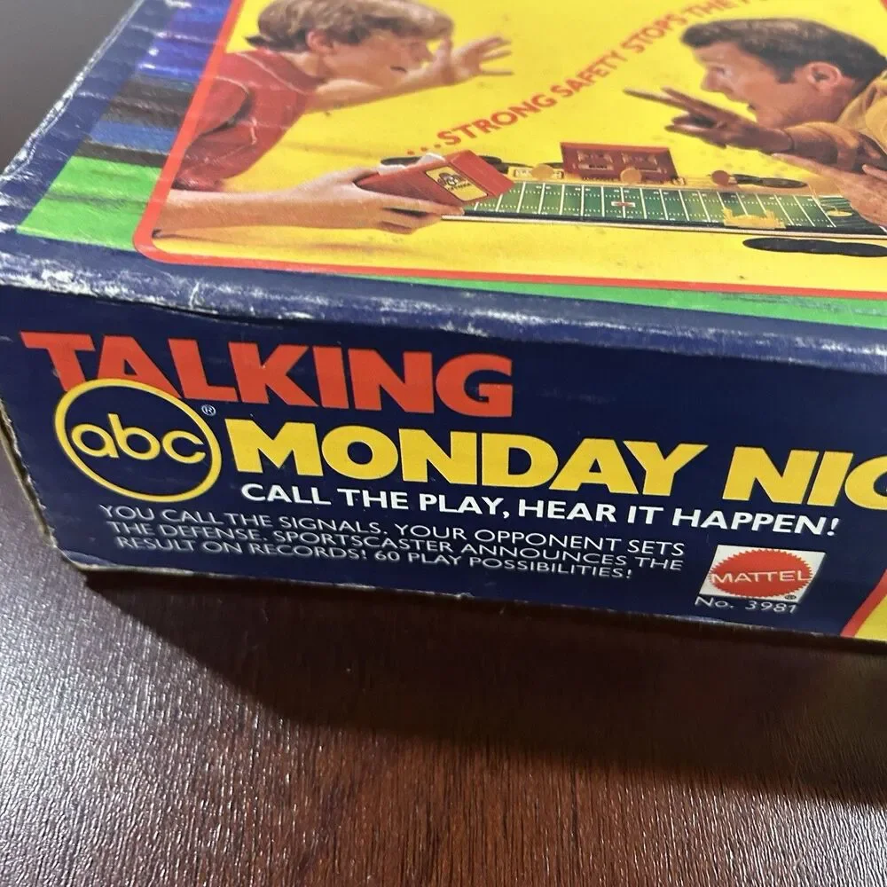 1977 Mattel ABC Talking Monday Night Football Call The Play Sportscaster Game